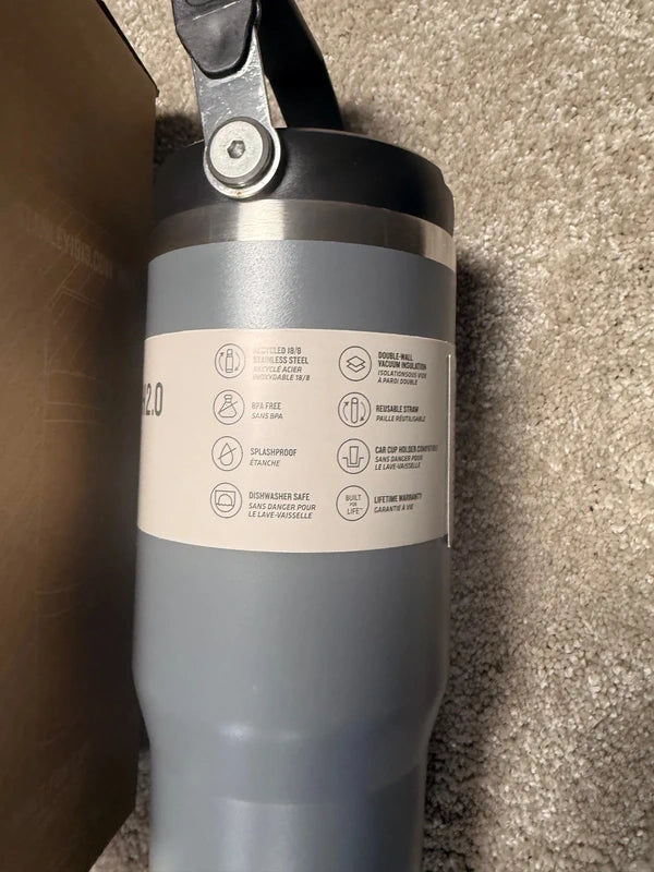 Stanley IceFlow Tumbler with Handle – Grey